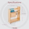 Rev-A-Shelf Maple Veneer, Light Brown, 10.13 in W, 25.5 in H, 21.63 in D, 21.63 in L, Light Brown 448KB-BCSC-9C - alternate 6